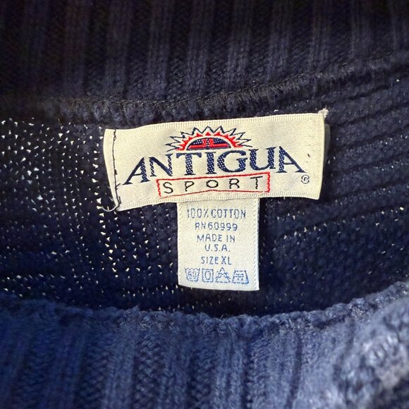 Vintage New England Patriots Antigua Sports Crewneck Sweater Made in USA Size XL - Picture 3 of 6